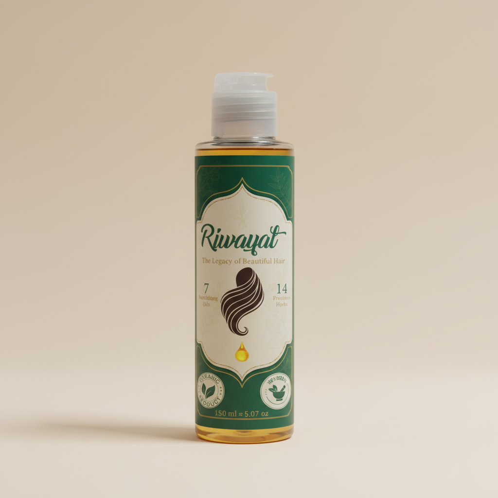 Golden Herbal Oil Texture