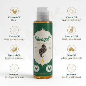 Home organic hair oil plus